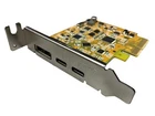 SUNIX UPA2015 10G & DisplayPort Alt-Mode PCI-e Host Dual USB Type-C DP/N MR7MR