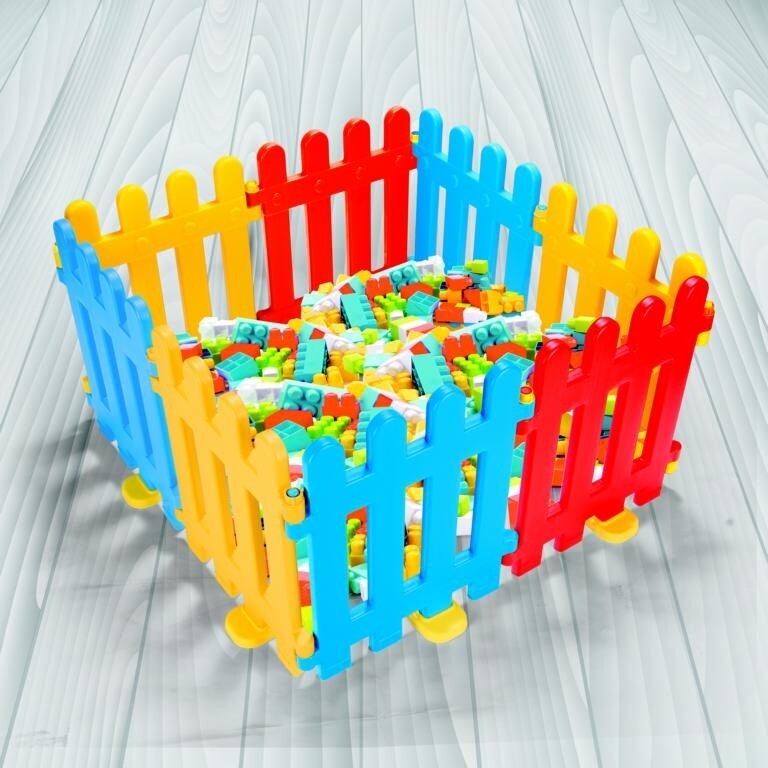 Siva Fence Kinderzaun Innen + Draußen Zaun für Kinderzimmer Spielzaun