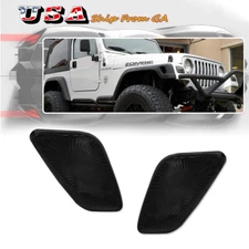For 1997-2006 Jeep Wrangler TJ Smoked Lens Front Fender Corner Side Marker Light