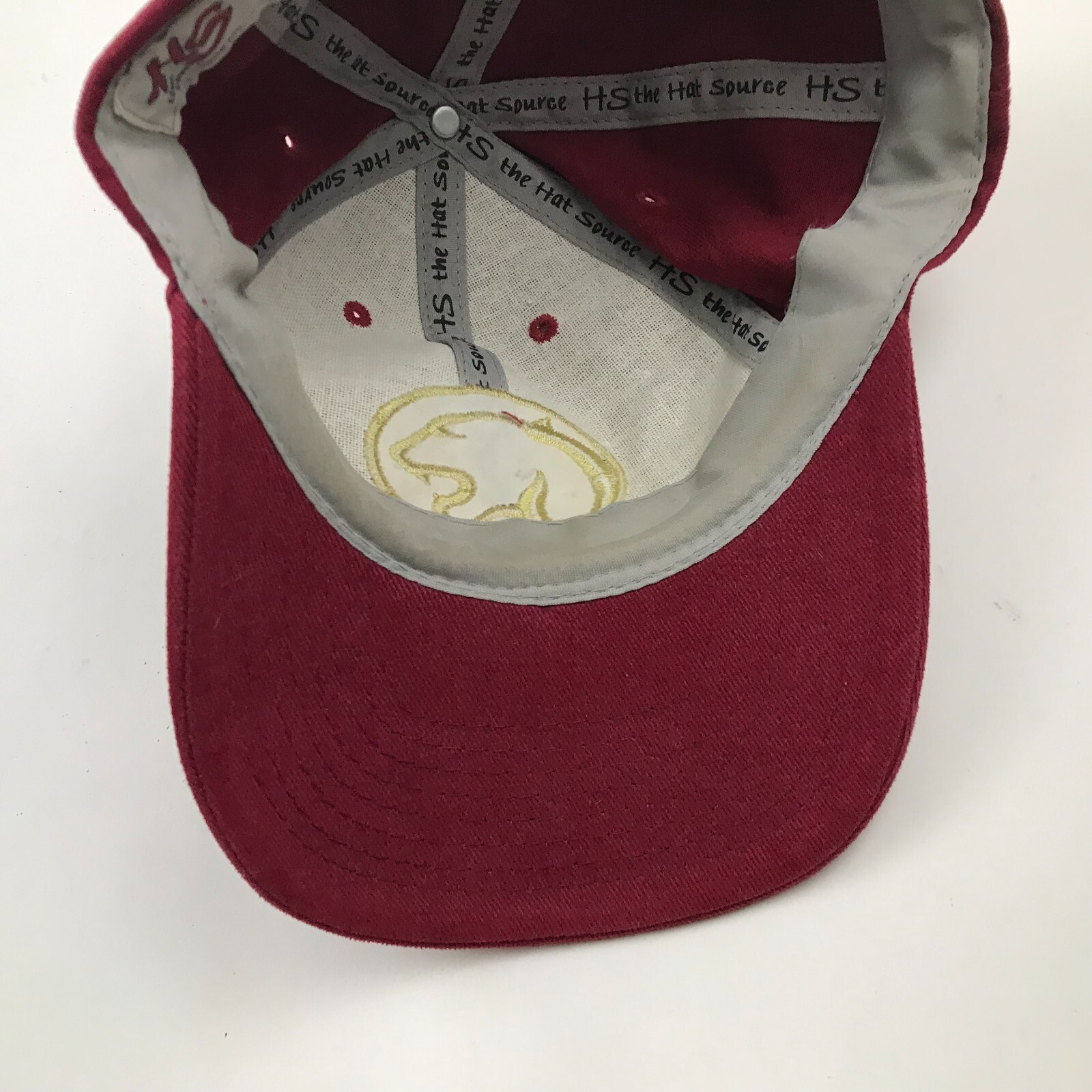 Cougars Hat Cap Strapback Red Yellow Football Emb… - image 5