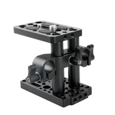 NICEYRIG Quick Release Baseplate With 15mm LWS Rod Clamp for DSLR Camera Tripod