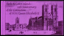 TURKS & CAICOS –1978 – 25TH ANN. CORONATION BK – VF**