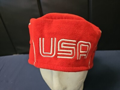 Vintage Roots 2006 Winter Olympics Team USA Red Beanie Hat SMALL