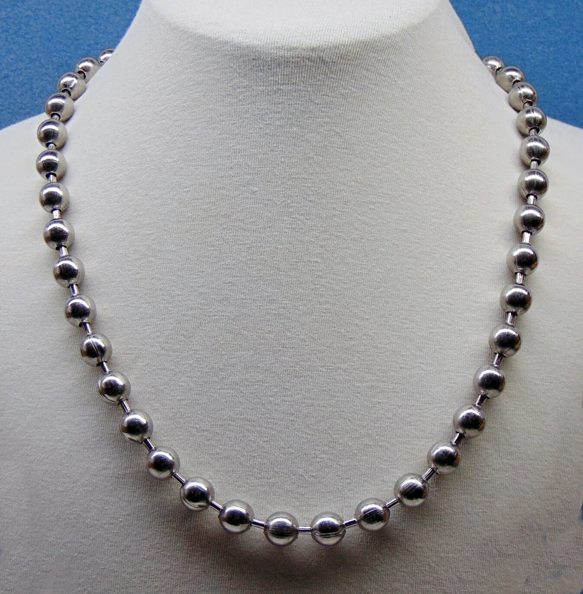 Large 9.5mm STAINLESS STEEL Ball Chain Necklaces / Bracelets ~ Round #20  Bead