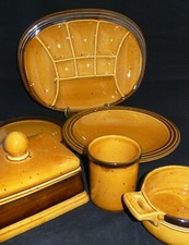 Gallo Hahn Keramik Provence Cognac braun Honig diverse Teile zur Wahl