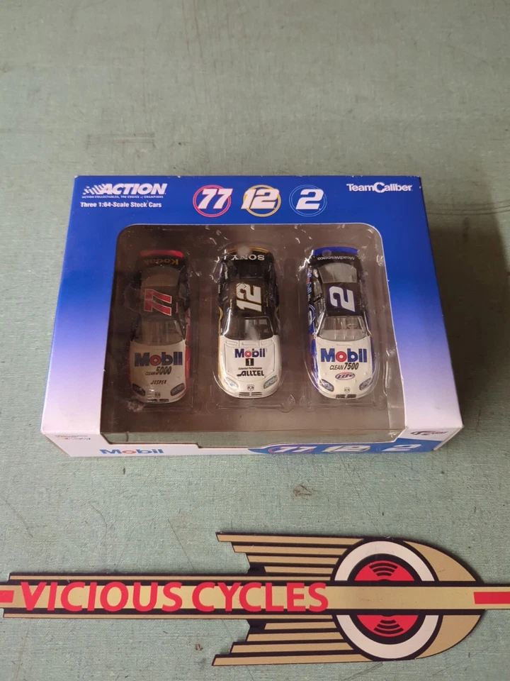 1:64 Team Caliber 1999 Ford #12 Mobil #77 # 2 ,  3 Pack Unopened  - Image 2 of 4