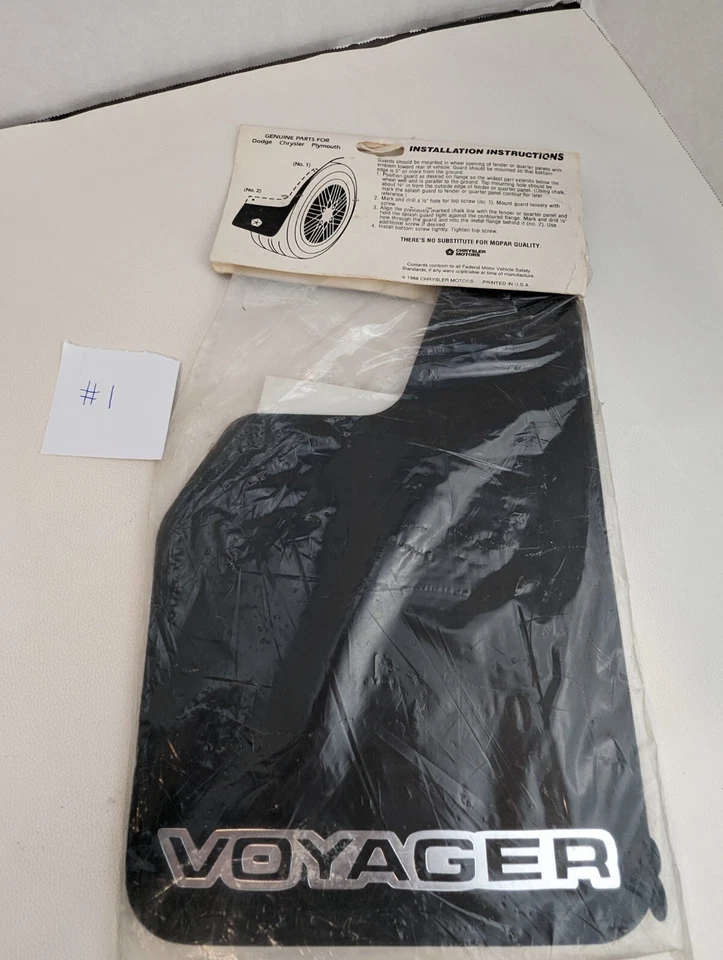 Aletas de barro Plymouth Voyager nuevas stock antiguo 4318414 Foto 2 de 4