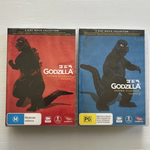 Godzilla Showa Classics - Volume 1 & 2 Complete DVD Box Sets - 12 Discs Region 4