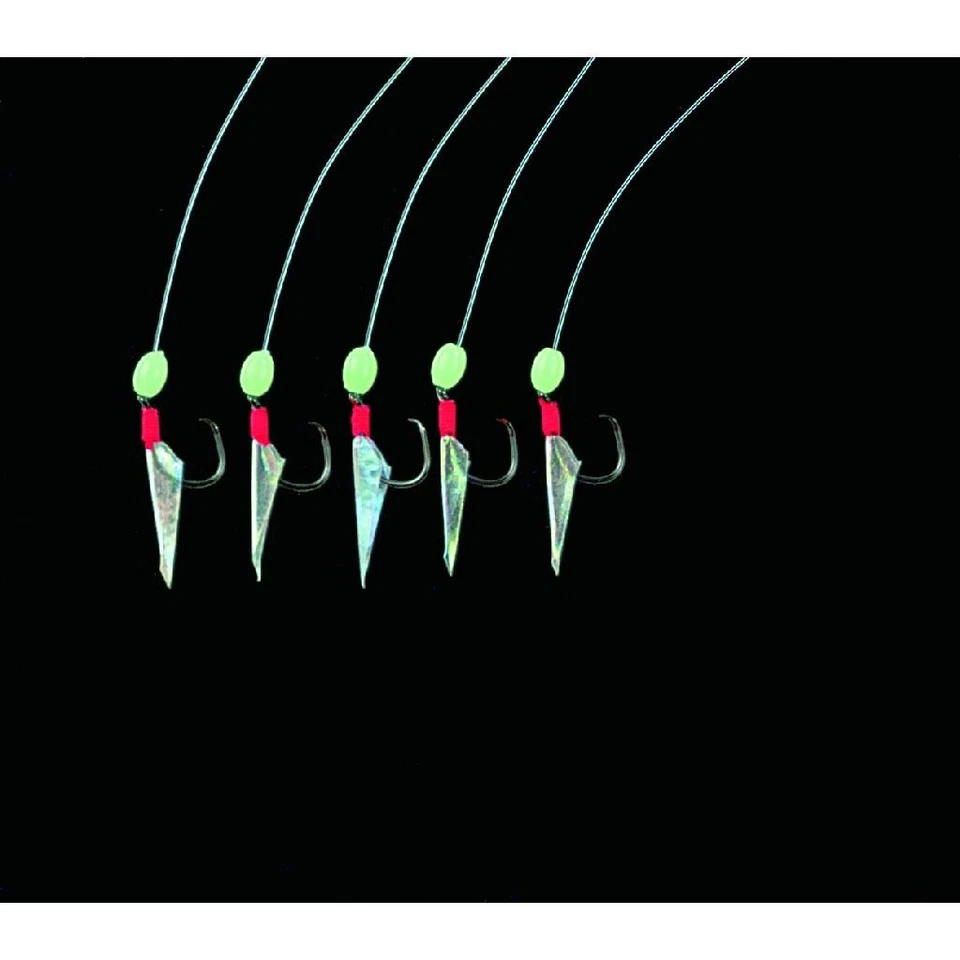 Jenzi Dega Heringsvorfach Deluxe Circle Hook 115cm Gr. 4 5 Haken Echte Fischhaut - Bild 2 von 2