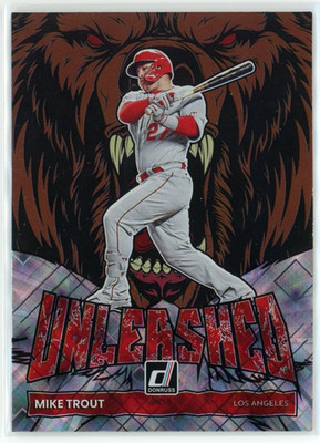 2022 Panini Donruss Mike Trout Unleashed Diamond #UL-3 Parallel Angels