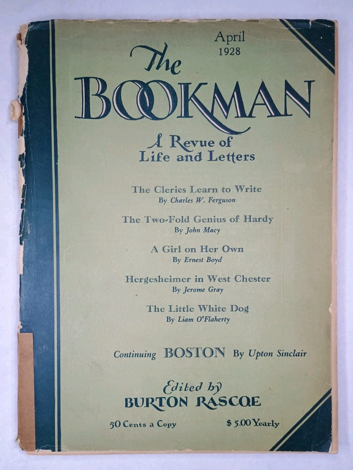 The Bookman A Revue of Life and Letters Vol. LXVII #2 April 1928