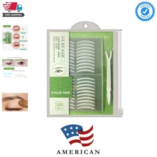 400Pcs Natural invisible Single Side Eyelid Tape Stickers Medical-use Fiber E...