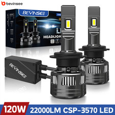 H7 H4 H1 Car LED Headlights CANBUS120W 22000LM Super Bright H8 H9 9012