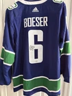 Brock Boeser Signed Vancouver Canucks Adidas Hockey Jersey #6 NHL