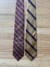 Brooks Brothers Ties 100% Silk Made In USA Lot Of 2 Men’s