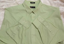 NICE! CHAPS WRINKLE FREE MINT GREEN LONG SLEEVE MEN'S CASUAL/DRESS SHIRT SZ 2XL