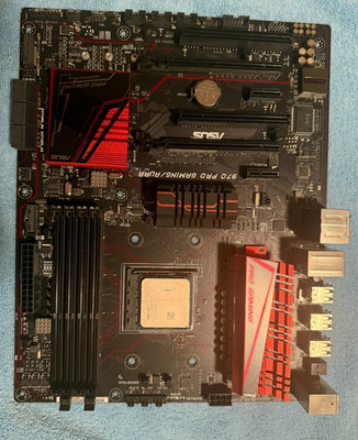 ASUS 970 Pro Gaming Aura AM3+ Motherboard AND AMD FX-8370 4.0 GHZ, 8-CORE CPU