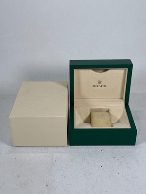 VINTAGE ORIGINAL ROLEX Uhrenbox Gehäuse 39137.04 grün Wellenleder 251218005hA