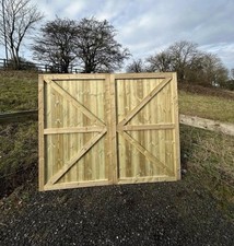 8 Foot WideX 6 Foot High Driveway T&G Gates £280 - All Sizes Available NEW UK 🚚
