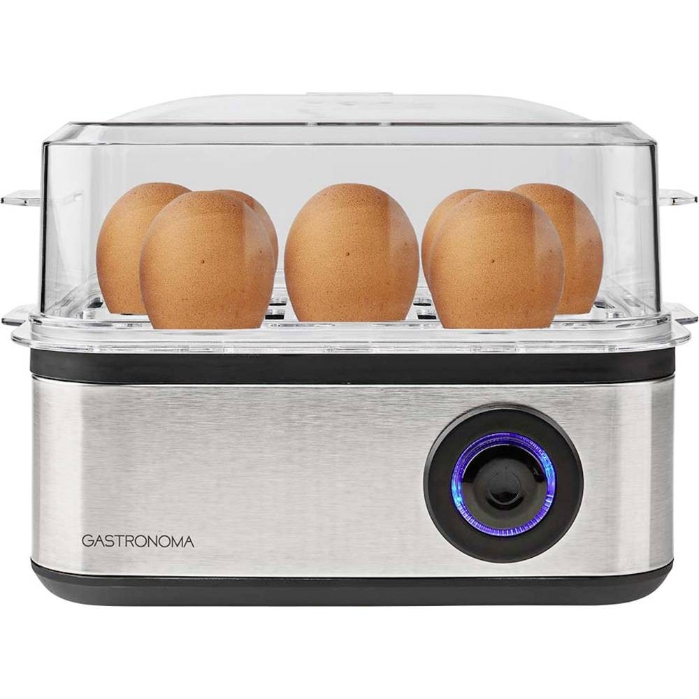 Gastronoma 18270102 cuiseur à oeufs électrique en inox noir et argent pour 7 oeufs