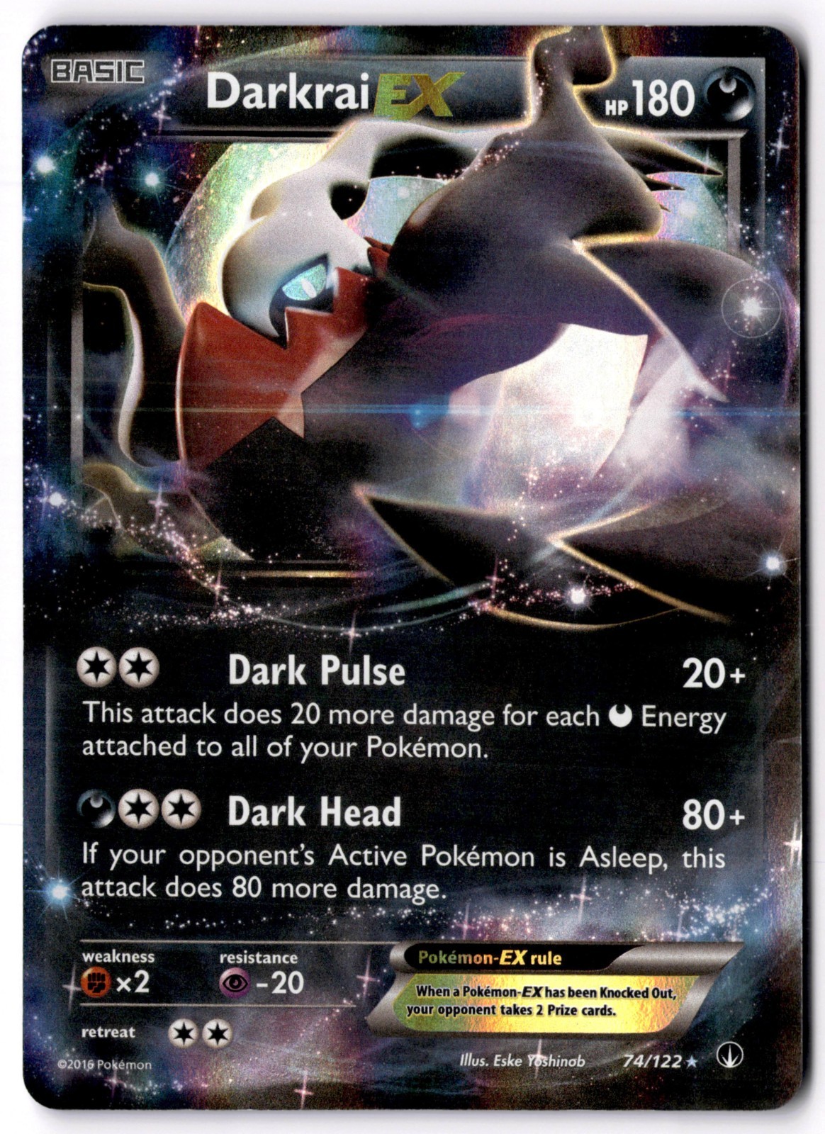 Darkrai EX Ultra Rare XY - BREAKpoint 74/122 NM