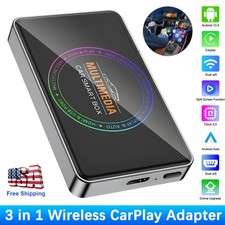Car TV Box HDMI Multimedia Adapter w/ Wireless Carplay  Android Auto Plug Play