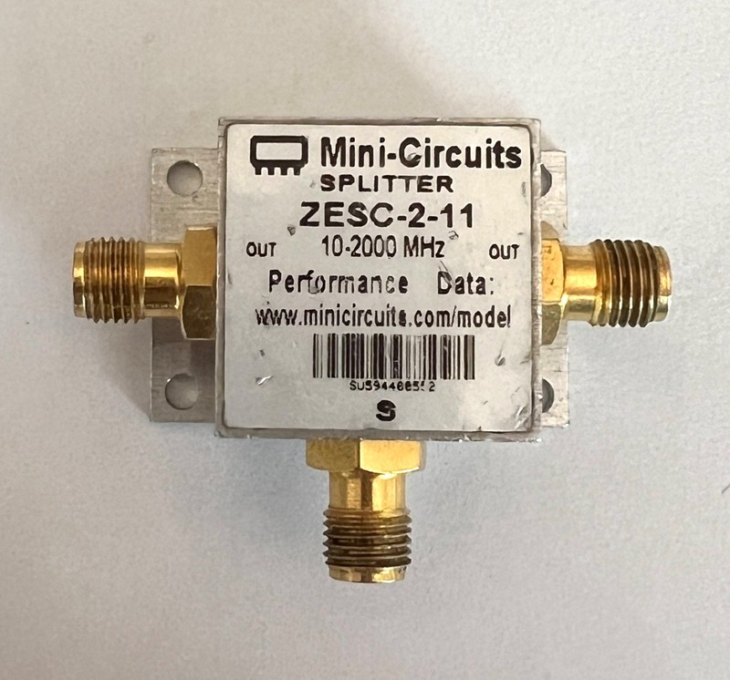 Mini-Circuits ZESC-2-11 Power Splitter/Combiner 2 Way-0º 50Ω 10-2000 MHz BNC