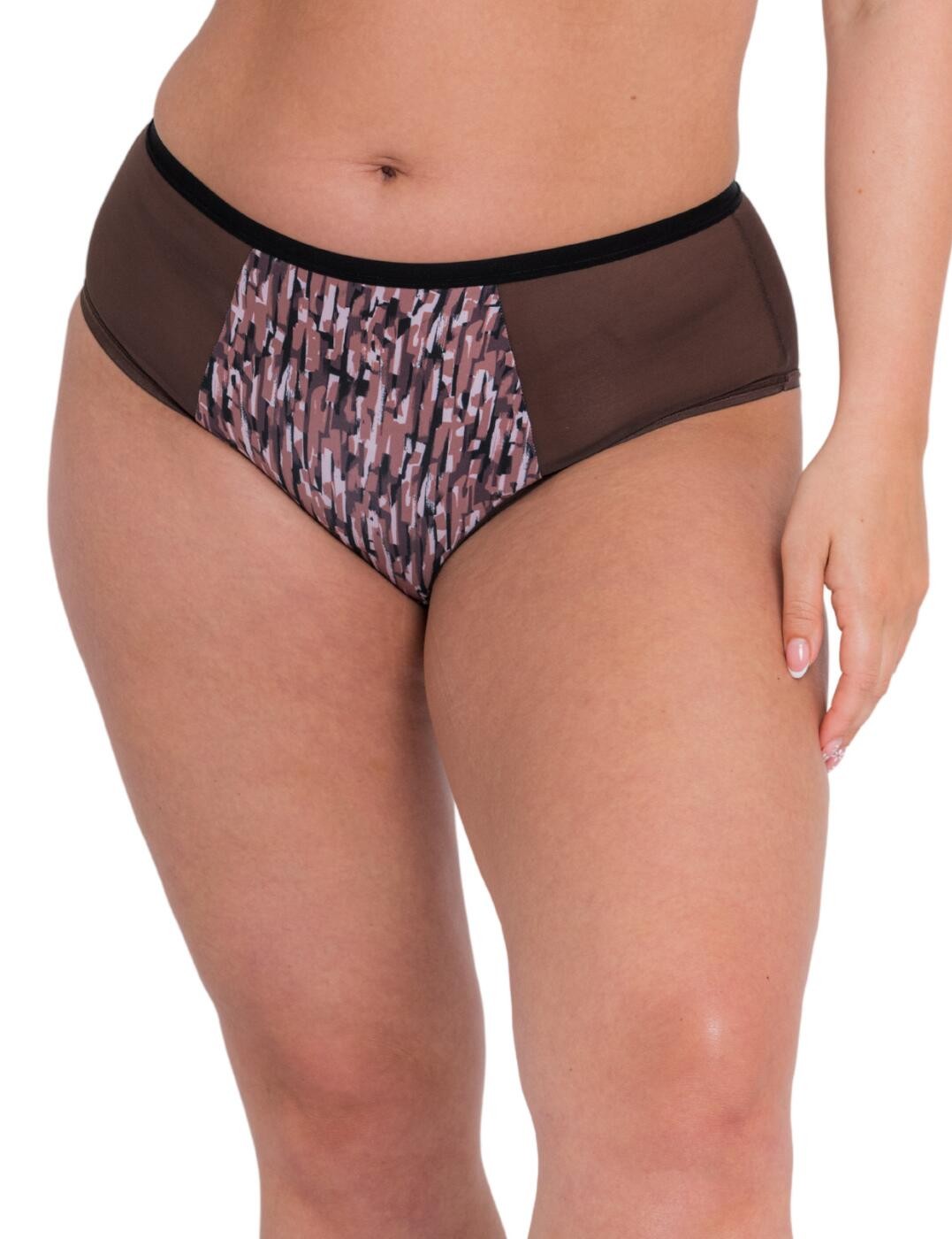 S - 10 Curvy Kate Wonderfully Shorty Brief Sheer Womens Knickers CK061201