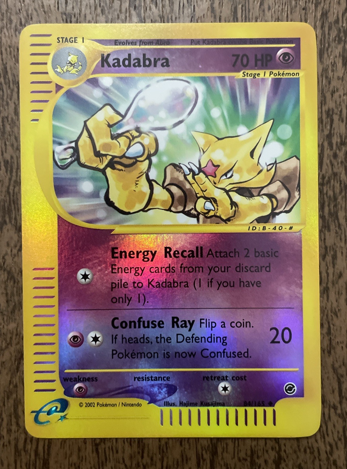 Kadabra - 84/165 - Pokemon Expedition Reverse Holo Rare Card Near Mint