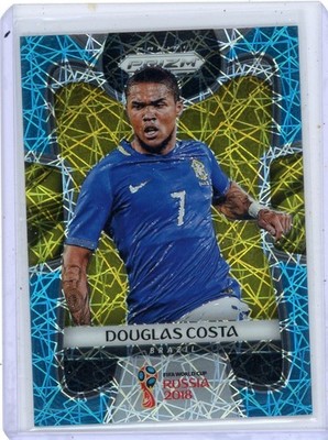 2018 Panini Prizm World Cup Light Blue Lazer /125 Douglas Costa #33