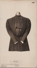 1920s Womens Coburg Dress Bodice Smocked Floral Panel High Collar Style Catalog