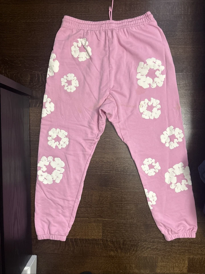 Розовый джинсовой ткани слезы брюки размер XXL 🔥🔥 - Изображение 2 из 3