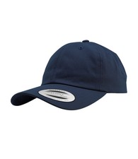 Image of Flexfit Low Profile 6 Panel Cotton Twill Cap Baseball Hat GREY BLUE WHITE PINK