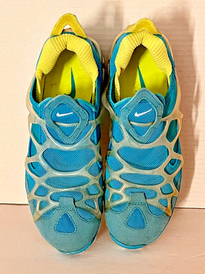RARE NIKE KUKINI Free Soar Cyber Sneaker Blue/yellow Size 9