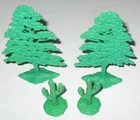 Marx 1960s John Wayne Alamo 3543 Soft Plastic Trees and Cacti