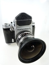 VINTAGE PENTACON SIX 6x6 F.Camera with PRISM FINDER, FLEKTOGON 50/4 lens.READ 