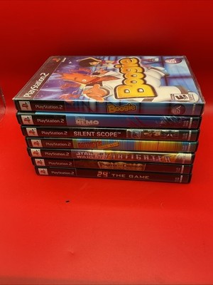 Lot Of 7 PS2 Games Boogie, Finding Nemo, Silent Scope, 24 The Game Plus 3 More