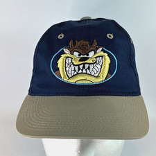 Vintage TAZ Tasmanian Devil Hat Cap Snap Back Looney Tunes Warner Bros. 1998