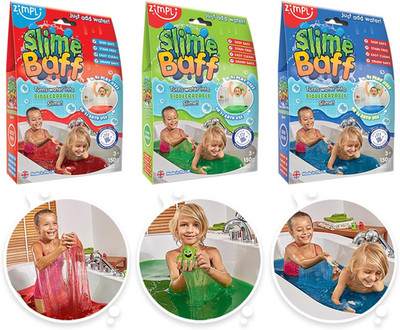 3 X Slime Baff Bundle from , Green, Blue and Red, Turn Water into Gooey Slime, C