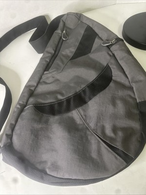 Ameribag  17  Healthy Back Bag- Crossbody Grey Credit Card Secured Pocket