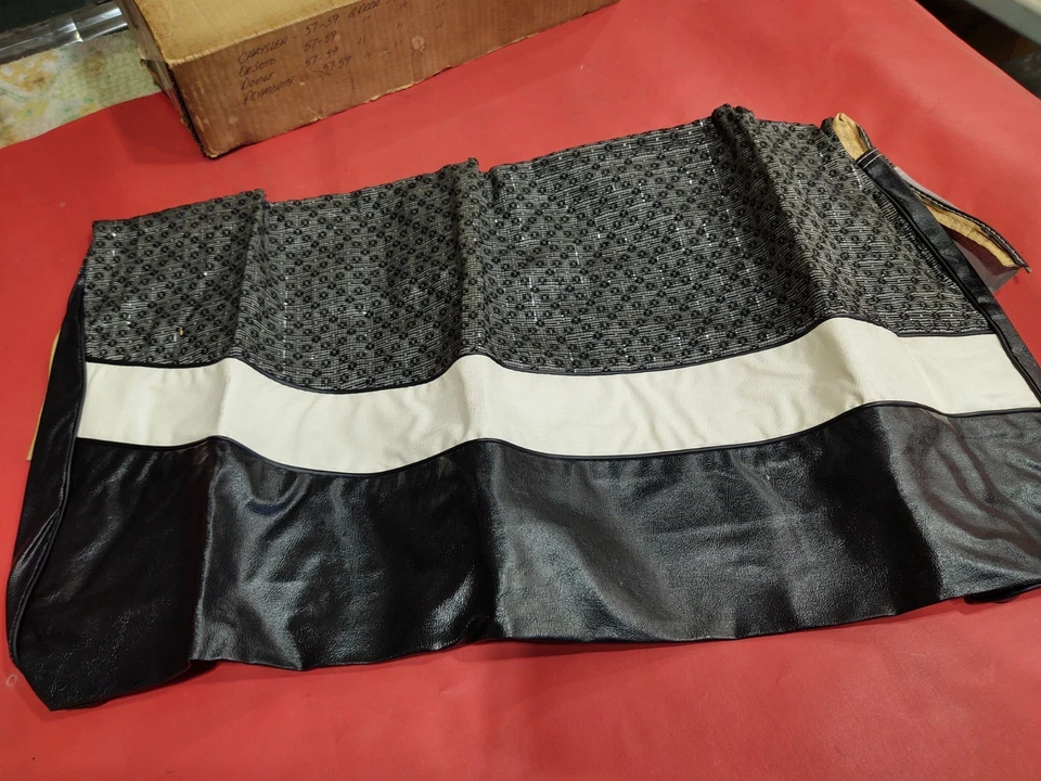 FUNDAS ASIENTO BANCO TRASERO DELANTERO 60-40 NUEVO DE STOCK 57 58 59 PLYMOUTH DODGE DESOTO CHRYSLER Foto 4 de 4