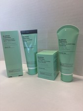 Global Beauty Blemish Control 4pc Skincare Set Cleanser Scrub Moisturizer NEW