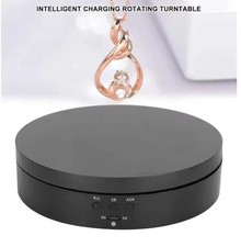 360 Rotating Jewelry Electric Photography Show Holder Turntable Display Stand