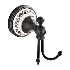 Oil Rubbed Bronze Brass Towel Hooks Wall Mounted Robe Hook Bathroom Hardware