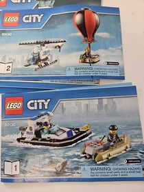 Lego City Police Prison Island Set 60130 Manual Instructions ONLY Complete (1-6)