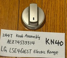 Knob Assembly AEZ74533314, 244T In Diagram for LG LSE4616ST Electric Range KN40