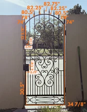 Heavy Duty 95% PVC Coating Arched Gate Privacy Screen Cover Privacy with Cutouts