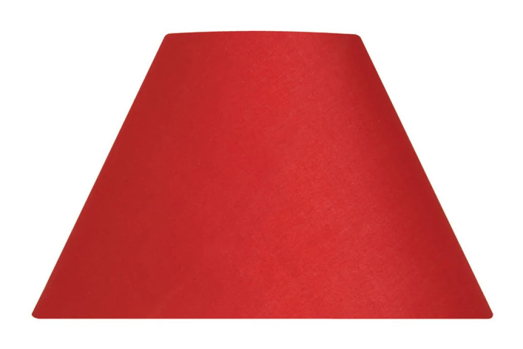 Lampshade Red 12"" Coolie Premium Cotton 300mm Oaks Lighting S501/12