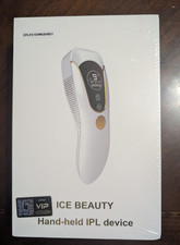 ICE BEAUTY FZ-100 IPL Hair Removal Device, 999999 Flashes, 9 Settings, White