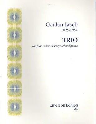 Trio for flute, oboe and harpsichord (piano) score and parts | Jacob